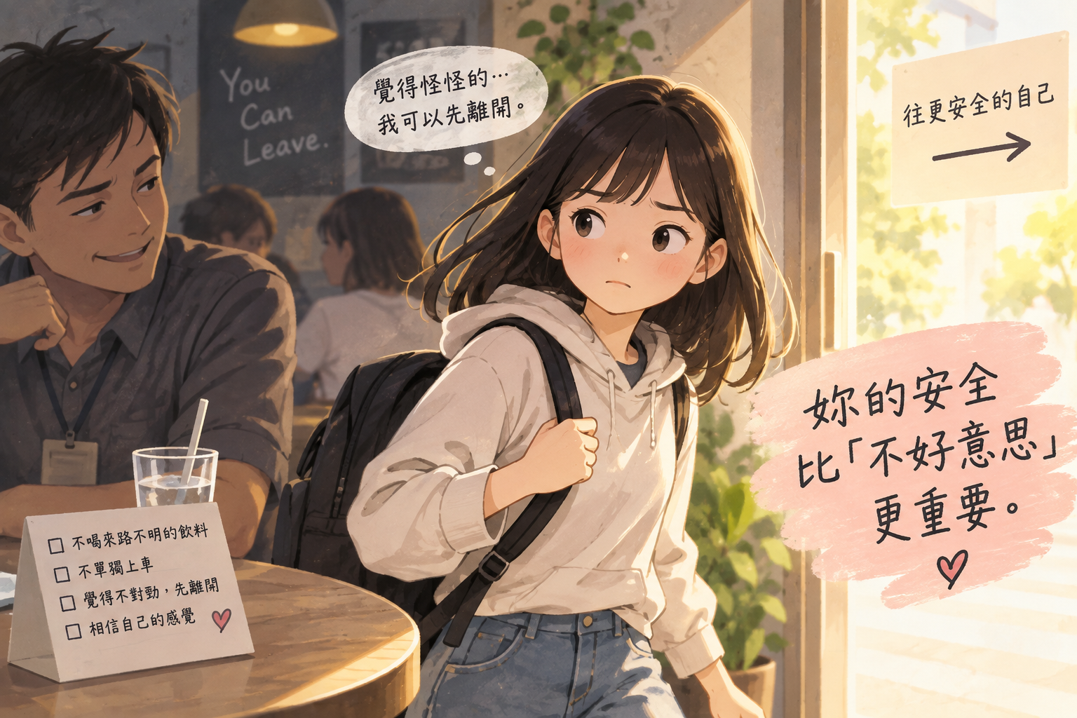 「如果覺得怪怪的，就先離開」：我想教女兒的一堂自我保護課